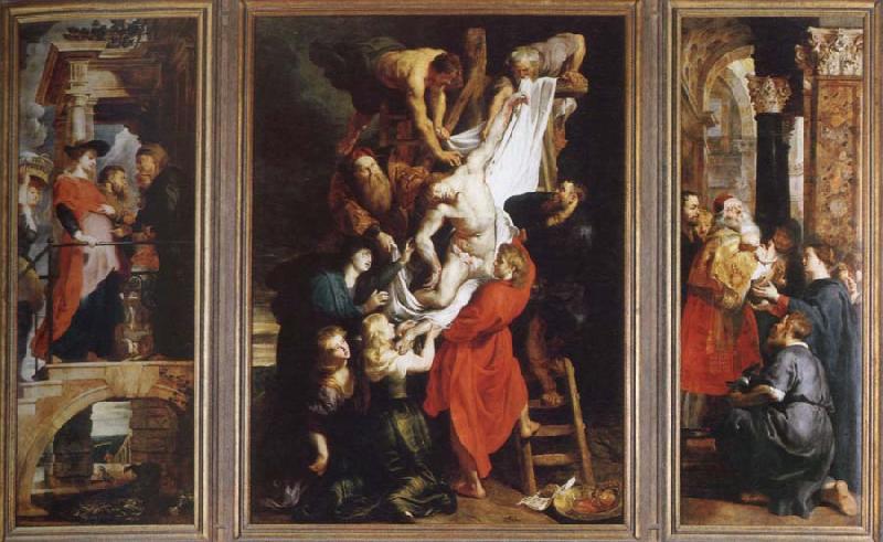 Peter Paul Rubens descent from the cross Sweden oil painting art